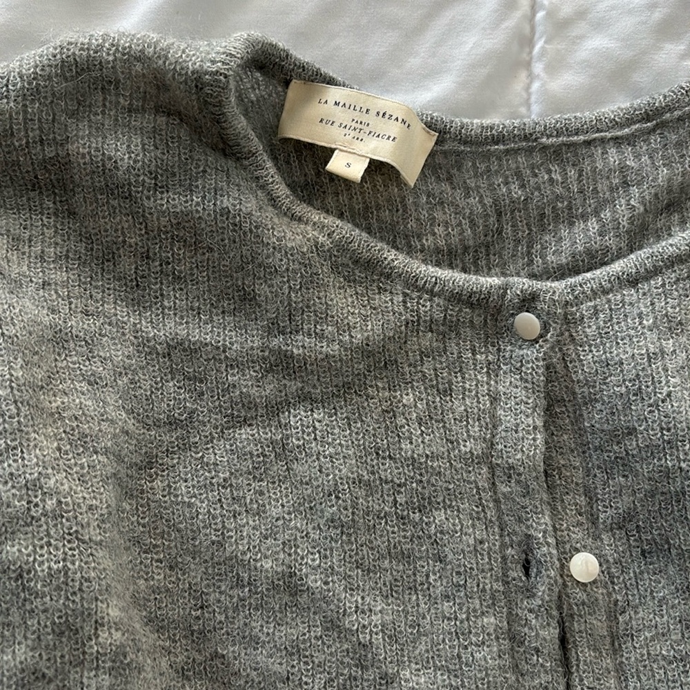 Sezane Gaspard Cardigan - Grey